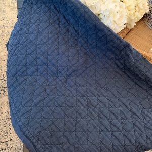 Pottery Barn Belgian Navy crib skirt & quilt
